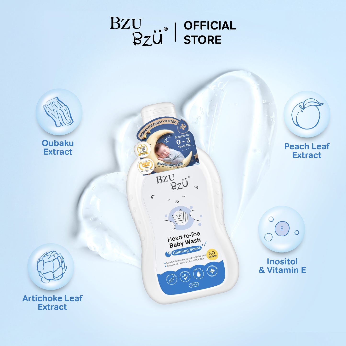 Head to Toe Baby Wash (Calming Scent) 200ml
