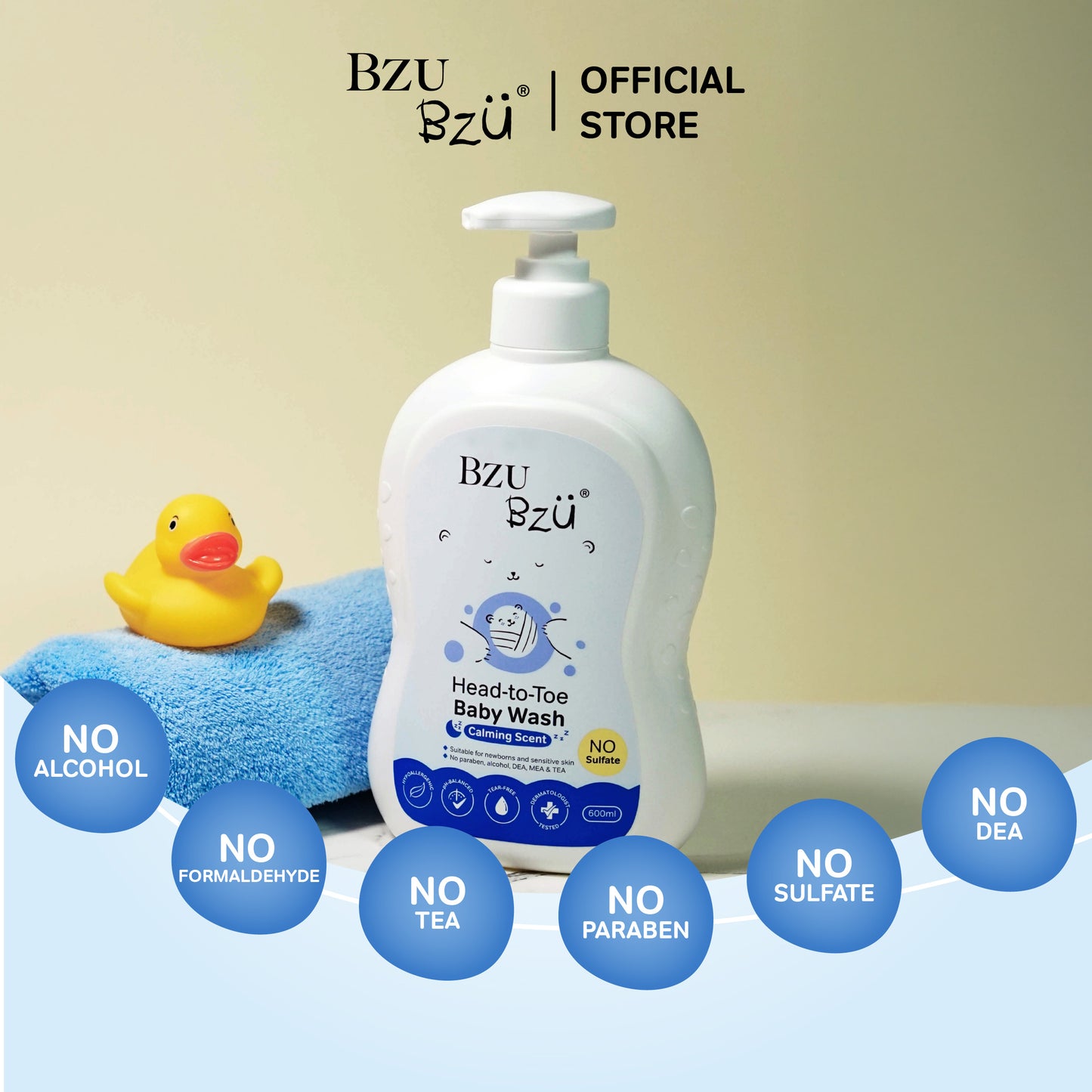 Head-to-Toe Baby Wash (Calming Scent) 600ml