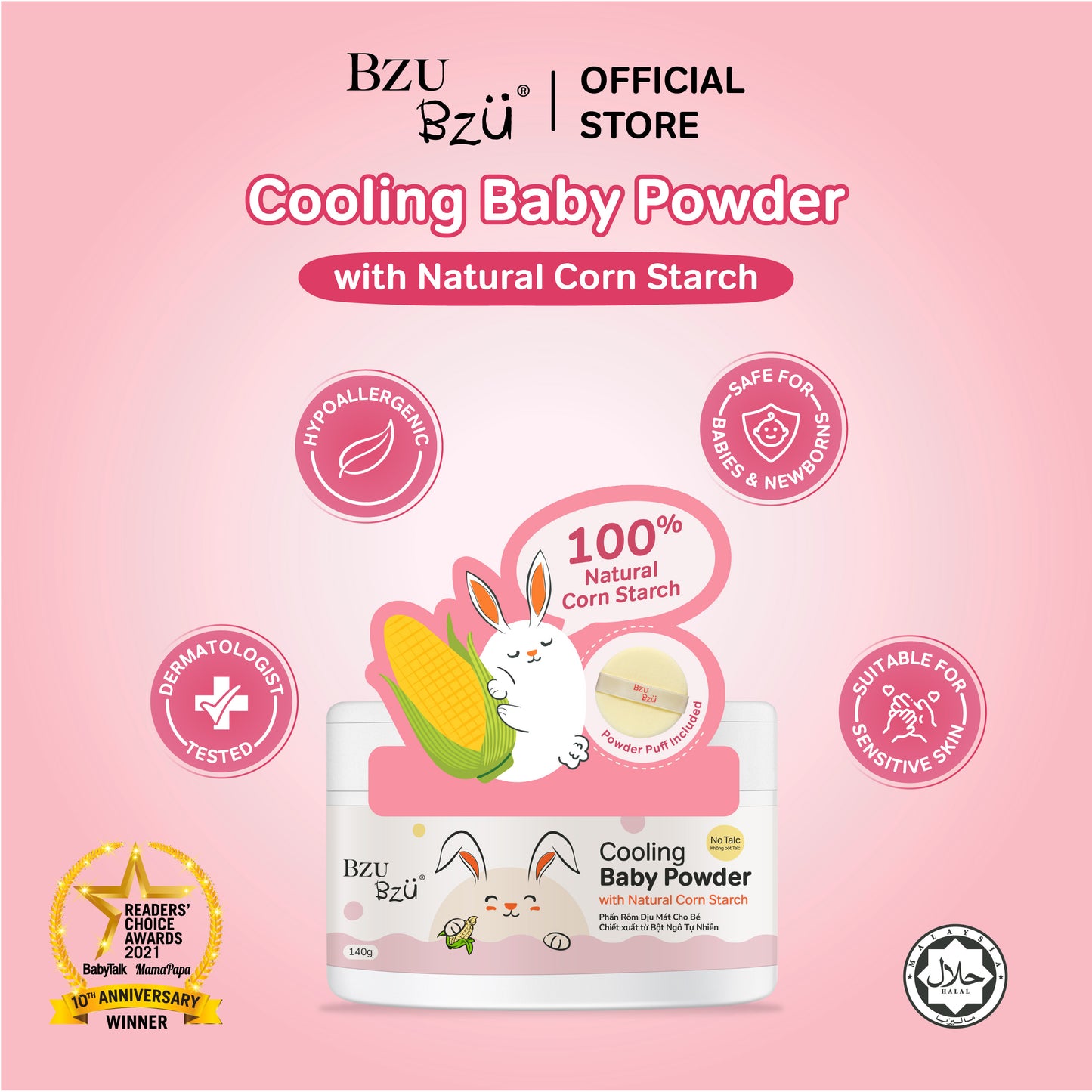 Cooling Baby Powder 140g
