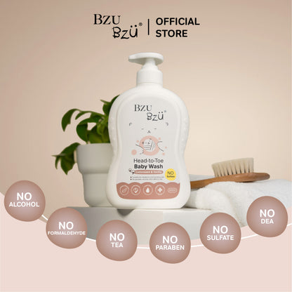 Head-to-Toe Baby Wash (Cottonseed & Vanilla) 600ml