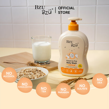 Head-to-Toe Baby Wash (Oat & Milk) 600ml