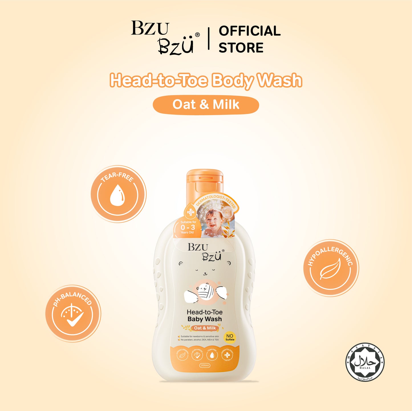 Head-to-Toe Baby Wash (Oat & Milk) Set xDolly