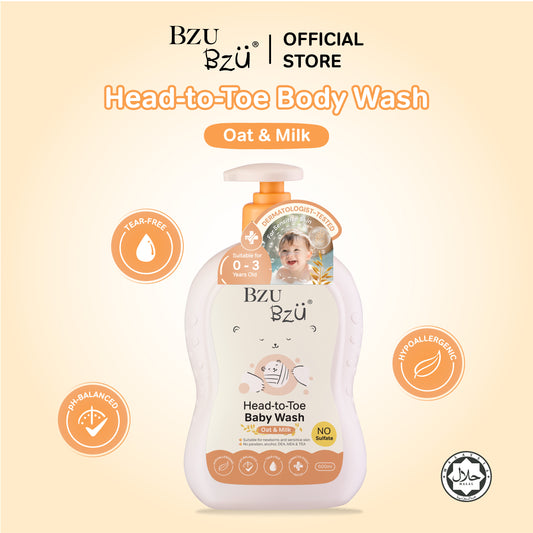 Head-to-Toe Baby Wash (Oat & Milk) 600ml