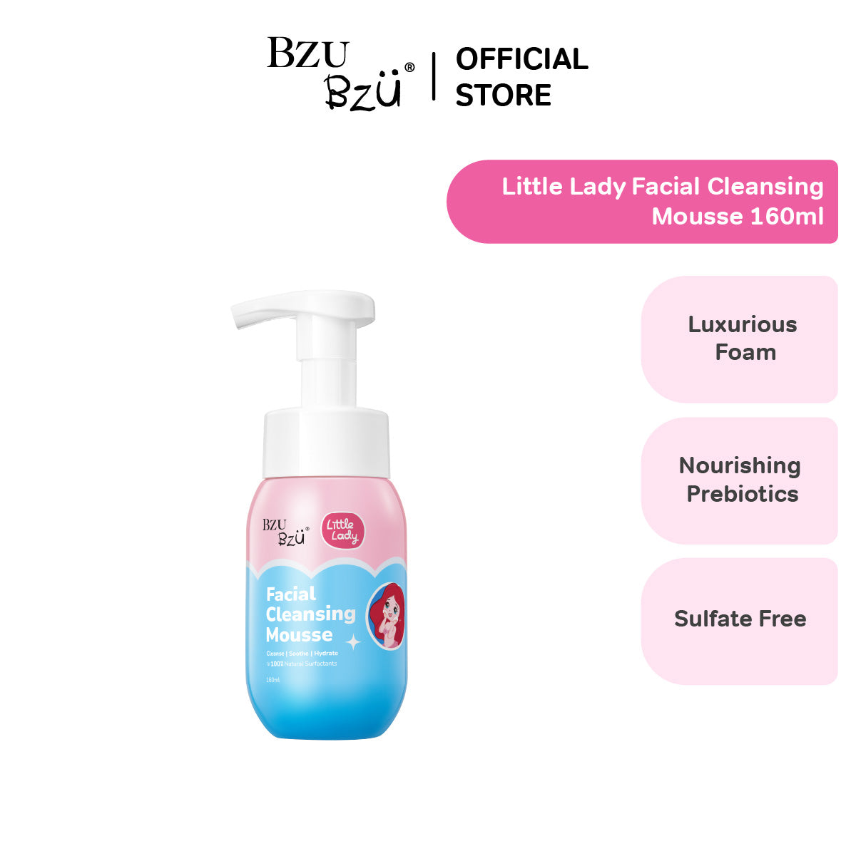 Little Lady Facial Cleansing Mousse 160ml