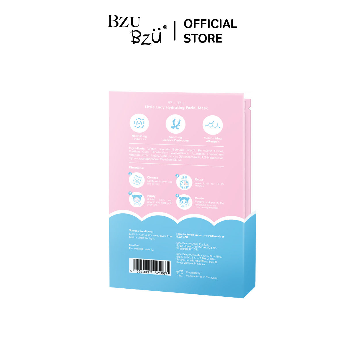 Little Lady Hydrating Facial Mask 3s