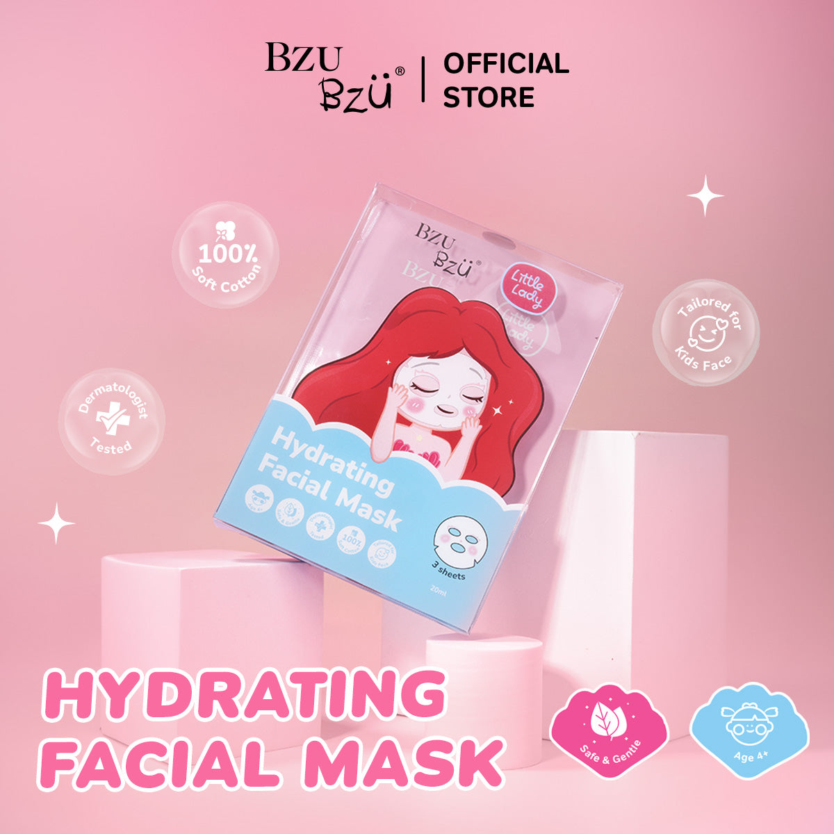 Little Lady Hydrating Facial Mask 3s
