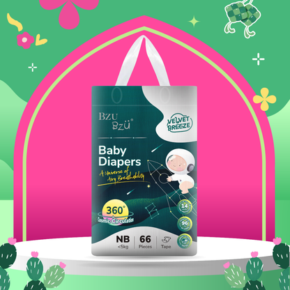 VelvetBreeze Baby Diapers - Tape