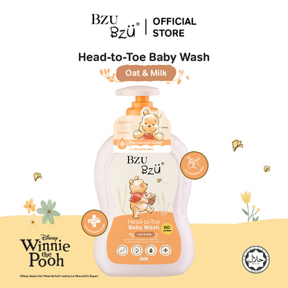 WTP Head-to-Toe Baby Wash (Oat & Milk) 600ml