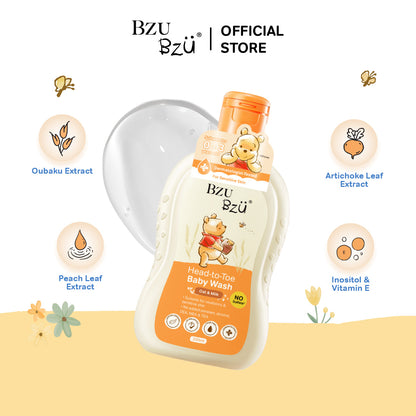 WTP Head-to-Toe Baby Wash (Oat & Milk) 200ml