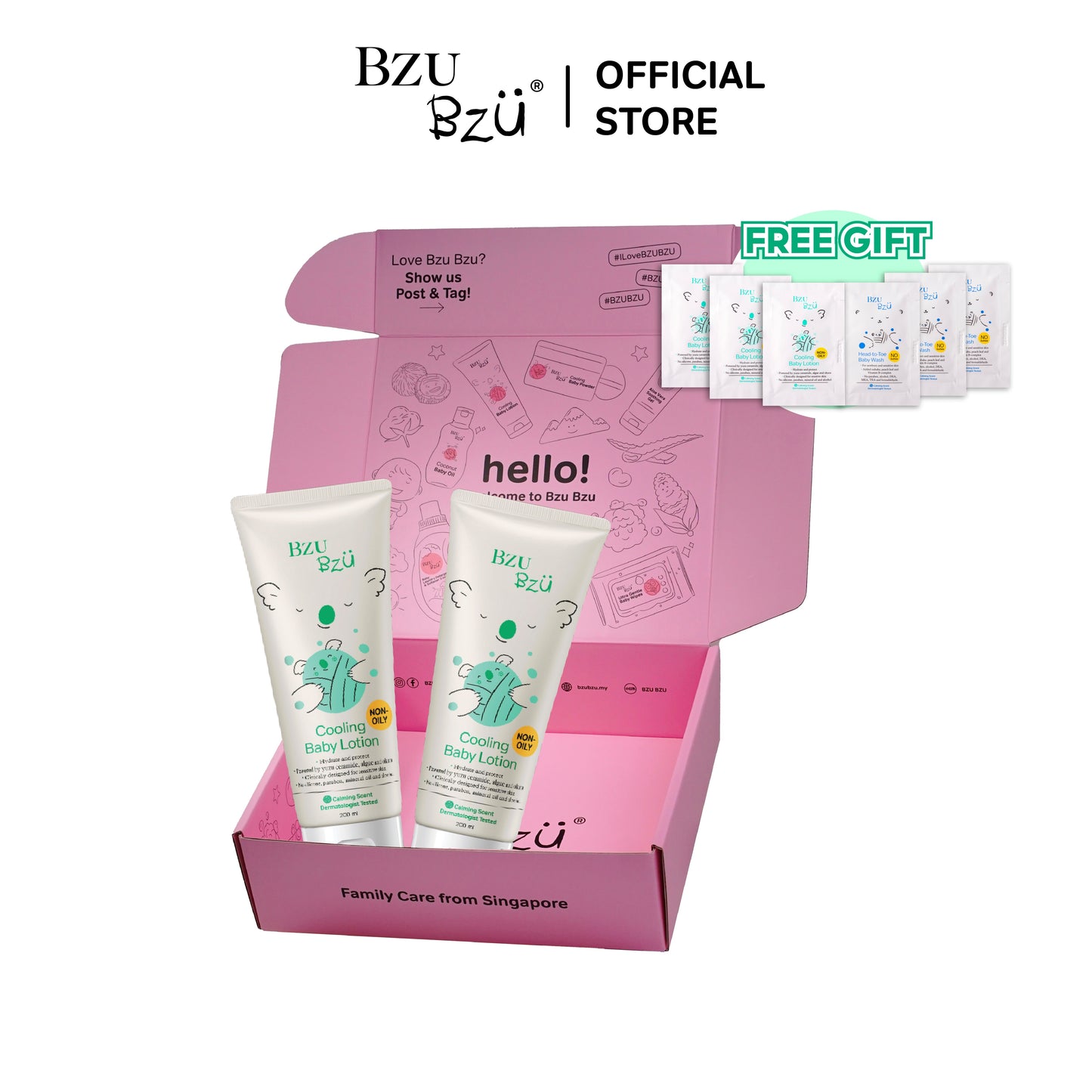 BZU BZU Cooling Baby Lotion DUO Bundle Gift Box