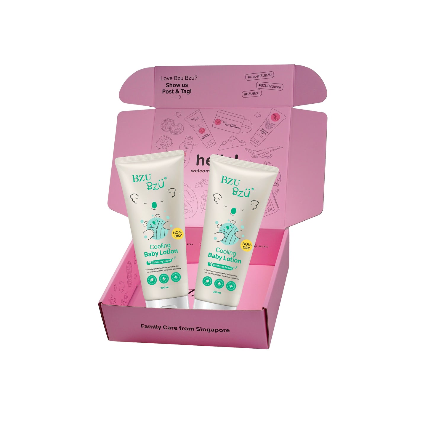 BZU BZU Cooling Baby Lotion DUO Bundle Gift Box