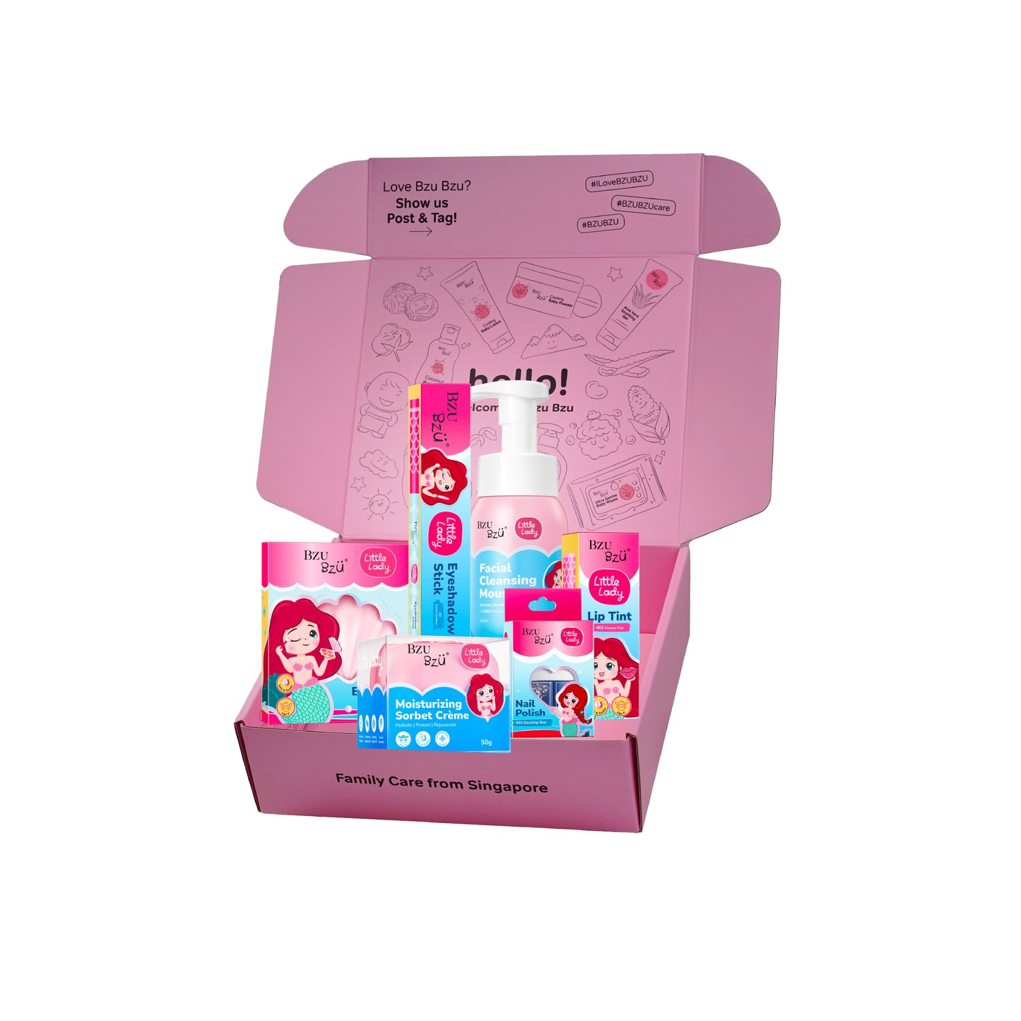 BZU BZU Little Lady Kids Cosmetic & Skincare Gift Box Set