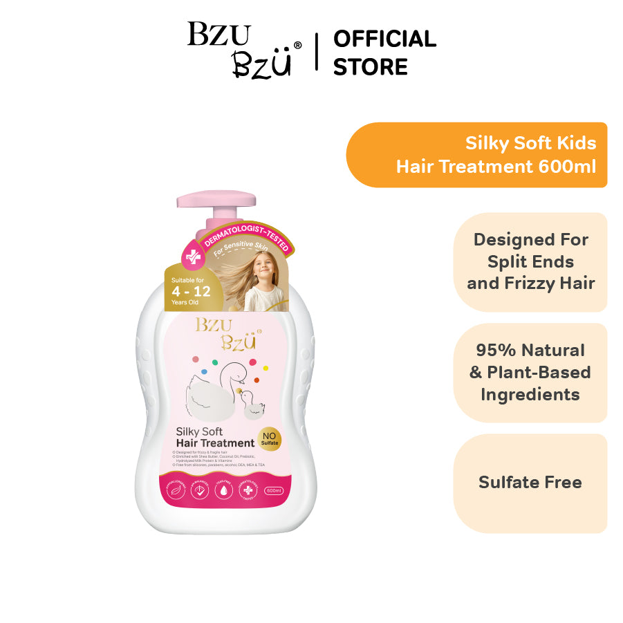 BZU BZU Little Lady Bundle Gift Box - Silky Soft Kids Shampoo (600ml) + Happy Kids Body Wash (600ml)