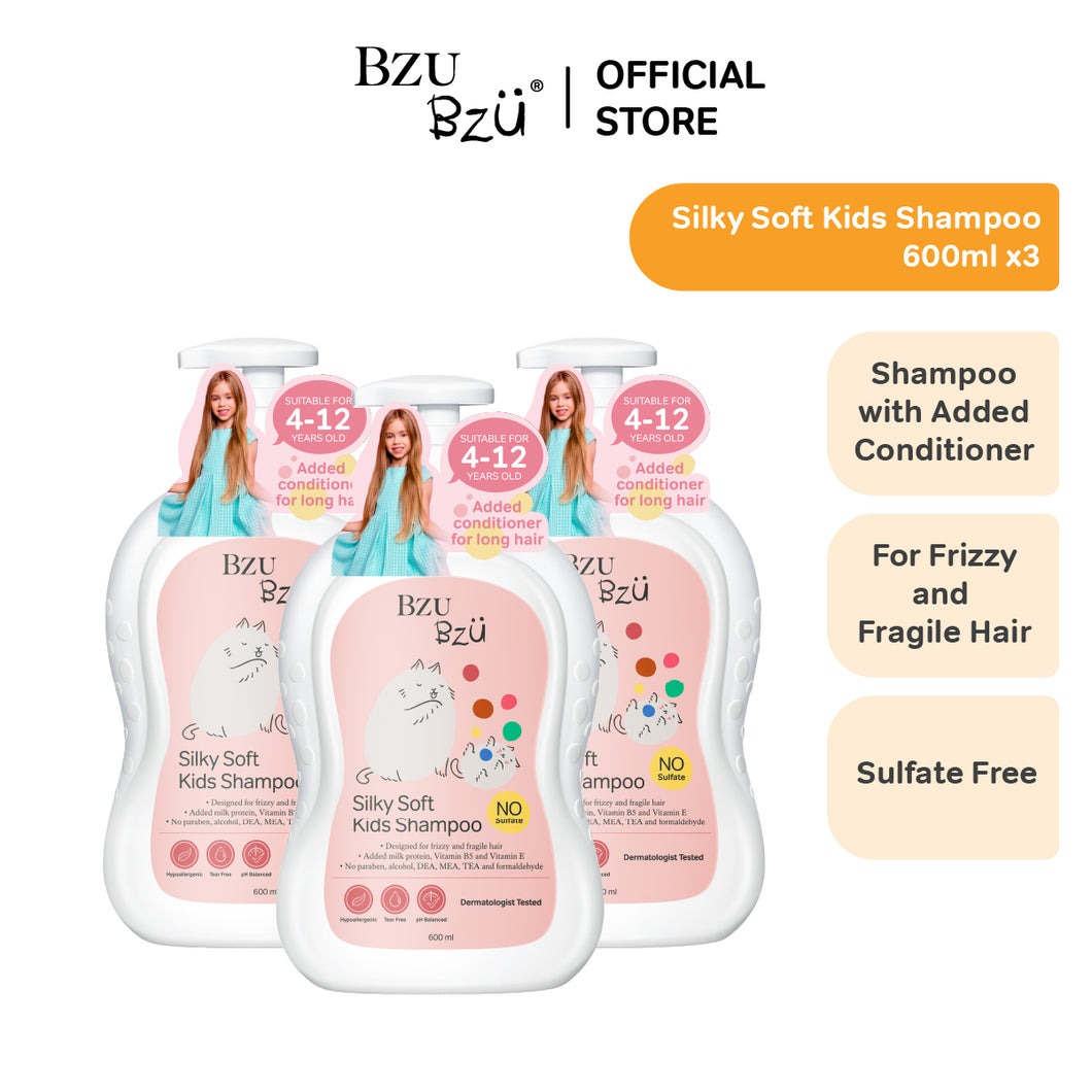 Silky Soft Kids Shampoo (600ml x 3)