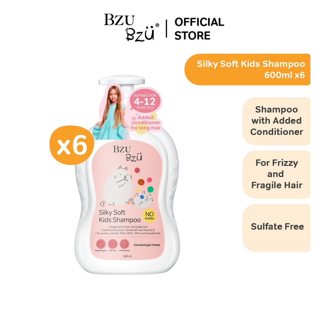 Silky Soft Kids Shampoo (600ml x 6)