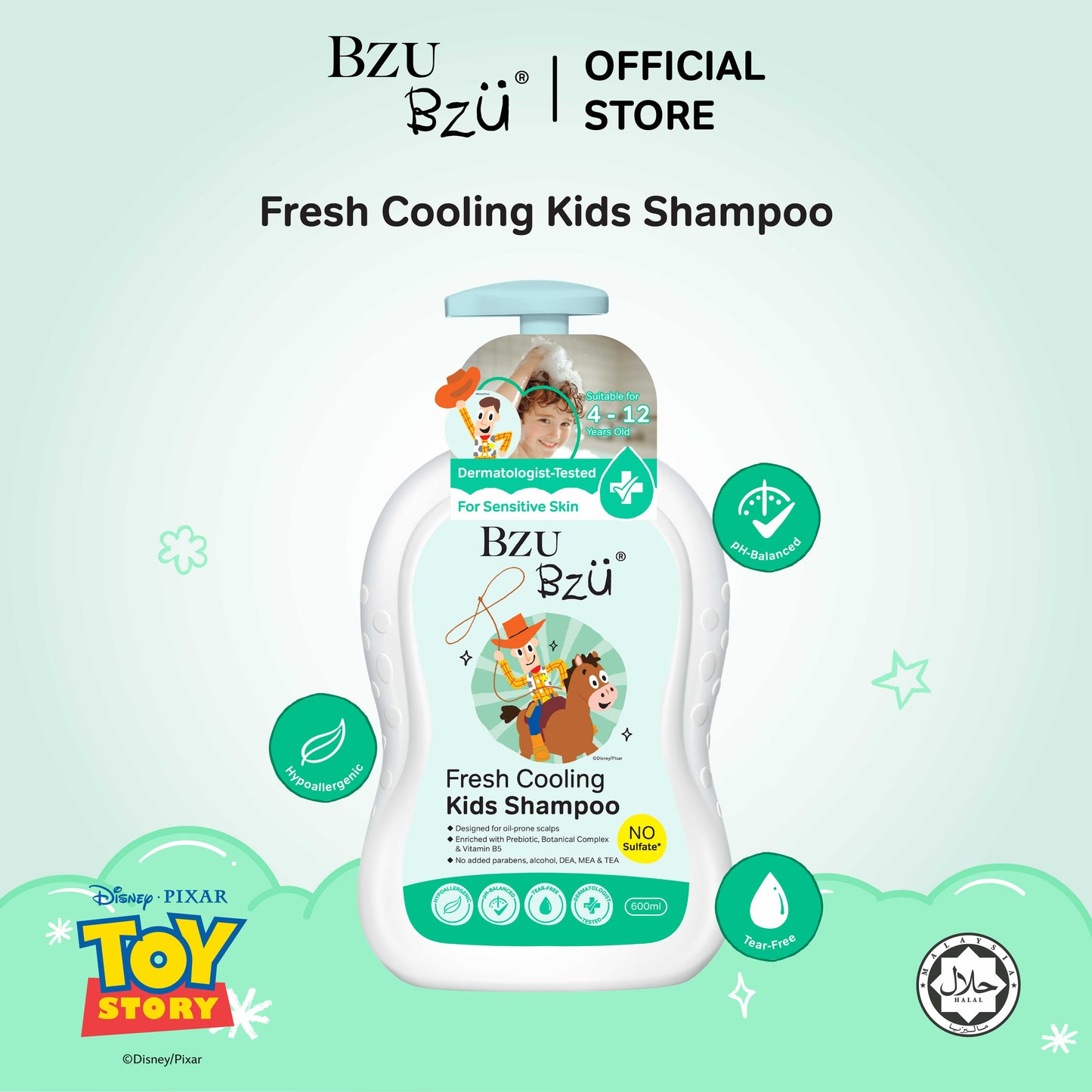 Toy Story - Fresh Cooling Kids Shampoo 600ml