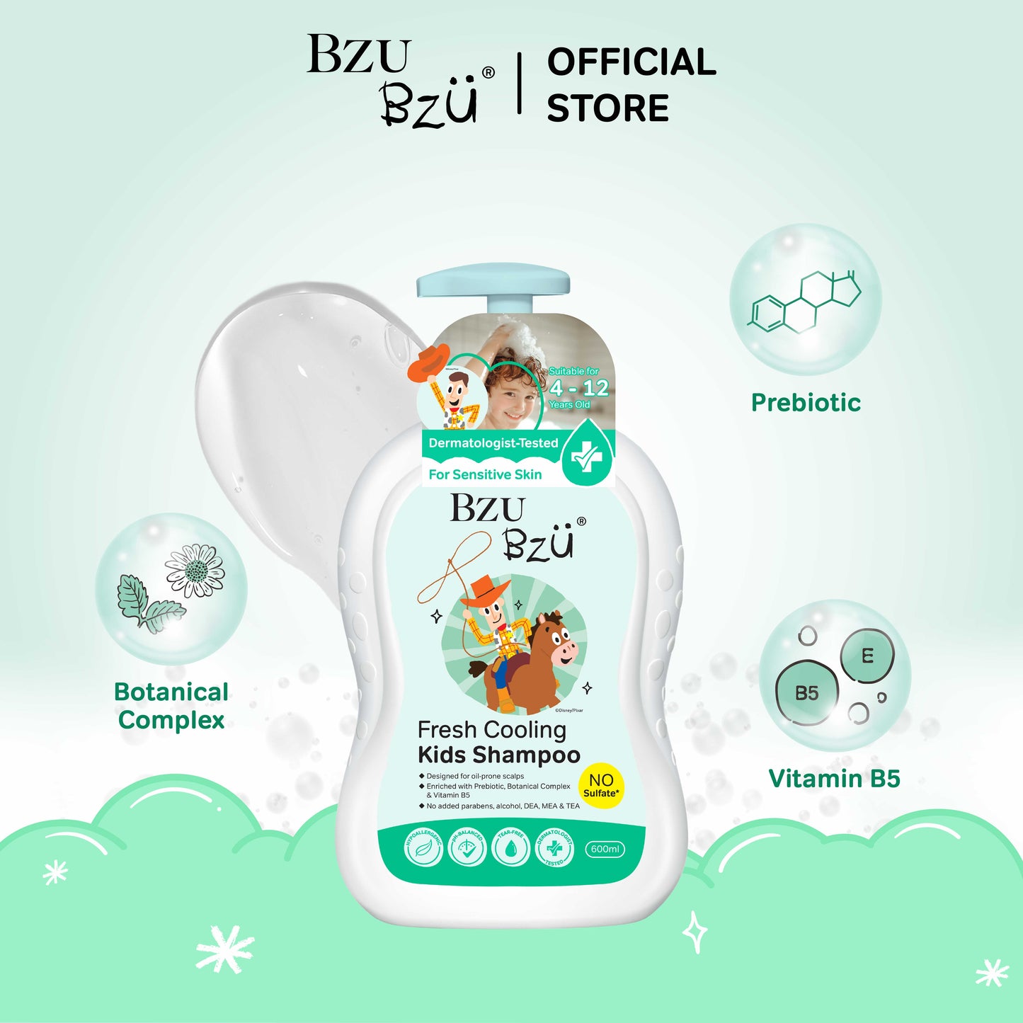 Toy Story - Fresh Cooling Kids Shampoo 600ml