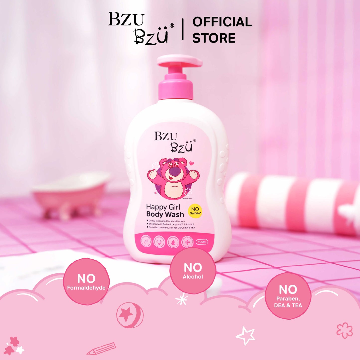 Toy Story - Happy Girl Body Wash 600ml