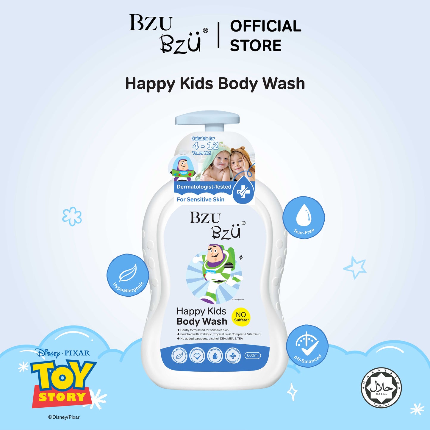 Toy Story - Happy Kids Body Wash 600ml