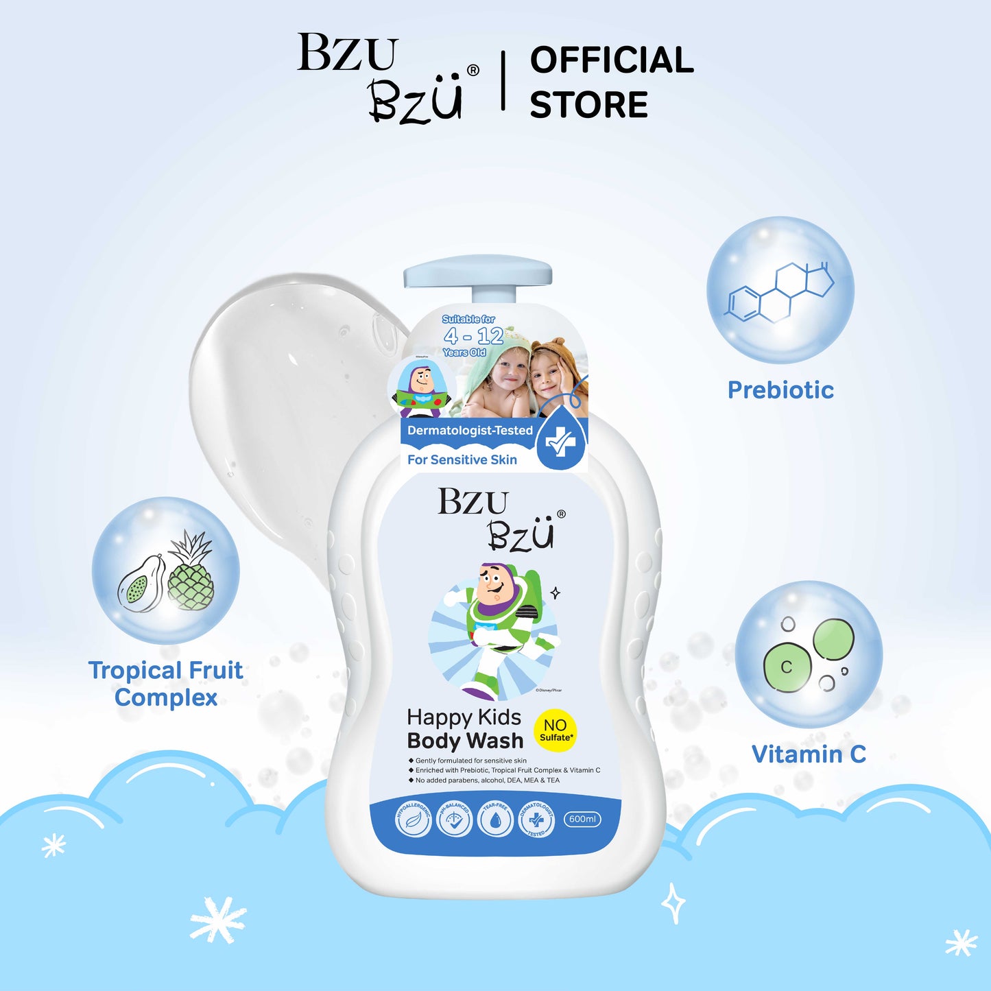 Toy Story - Happy Kids Body Wash 600ml