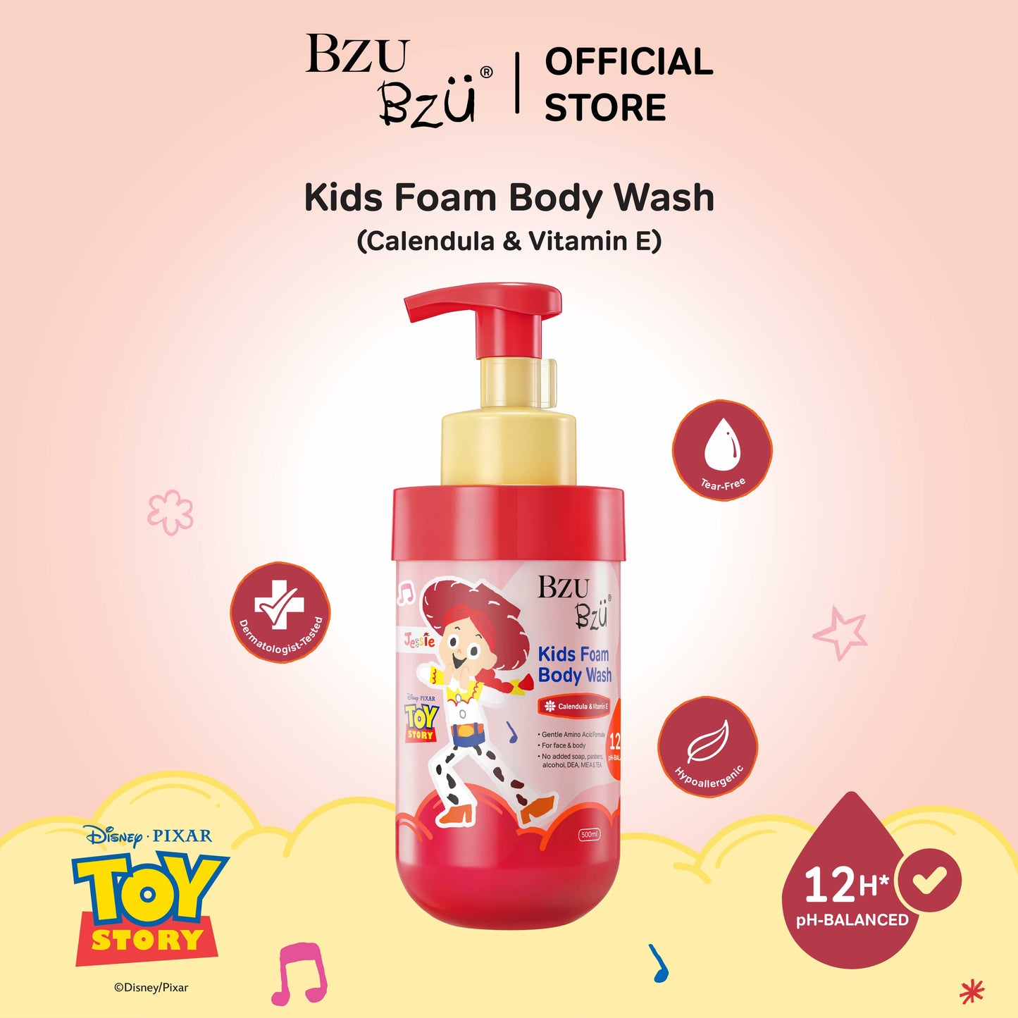 Toy Story - Calendula &amp; Vitamin E Kids Foam Body Wash (500ml)