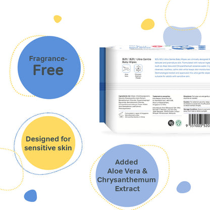 Ultra Gentle Baby Wipes 30s