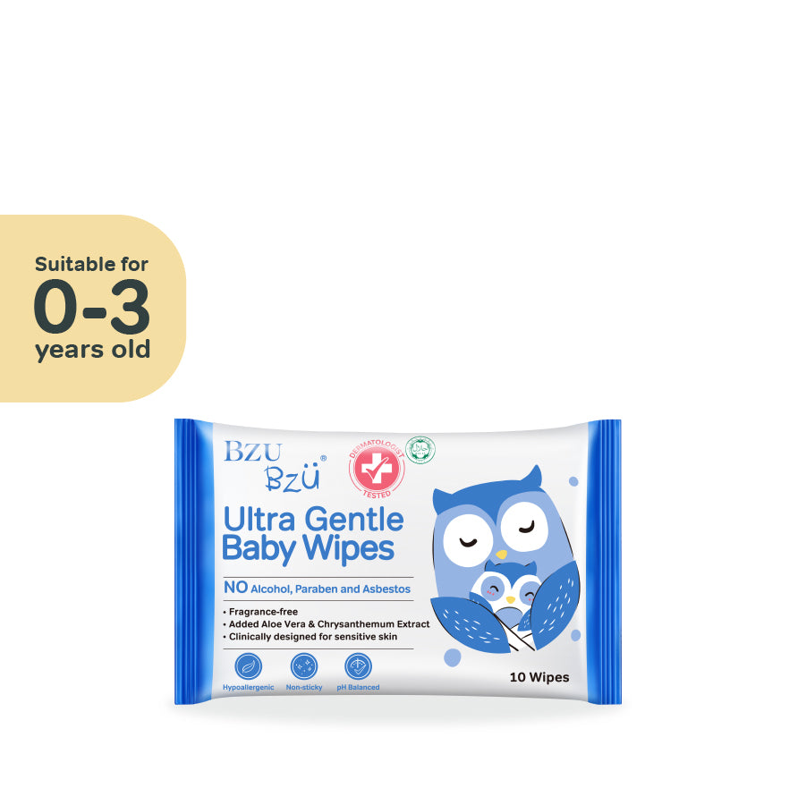 Ultra Gentle Fragrance Free Baby Wipes (10 Pcs)
