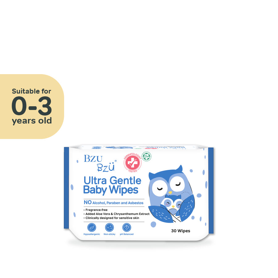 Ultra Gentle Fragrance Free Baby Wipes (30 Pcs)
