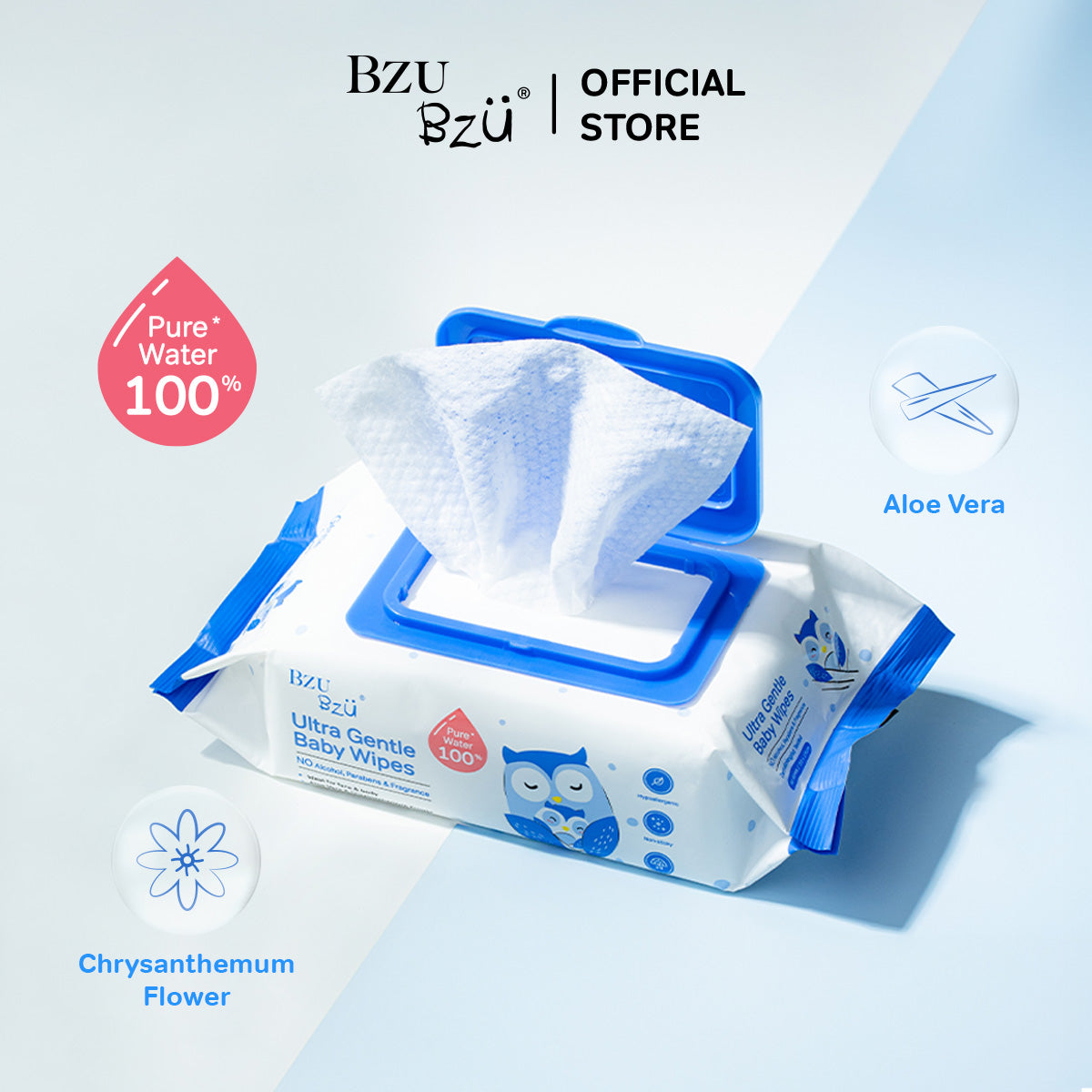 Ultra Gentle Baby Wipes 80's x 12 (pack)