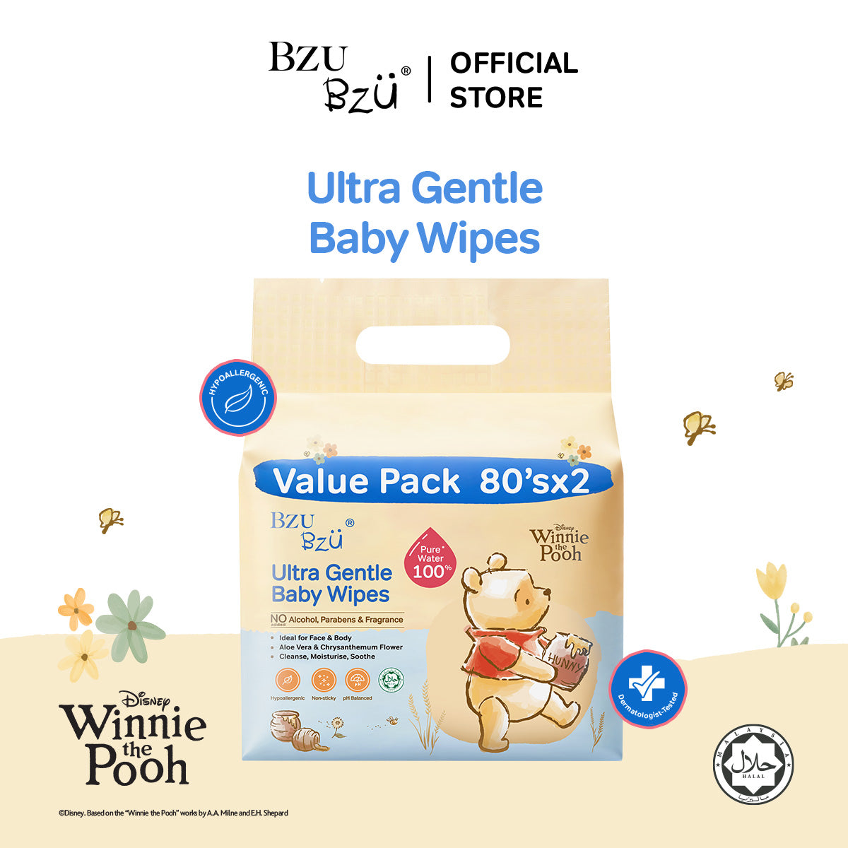 WTP [Value Pack] Ultra Gentle Baby Wipes 80's