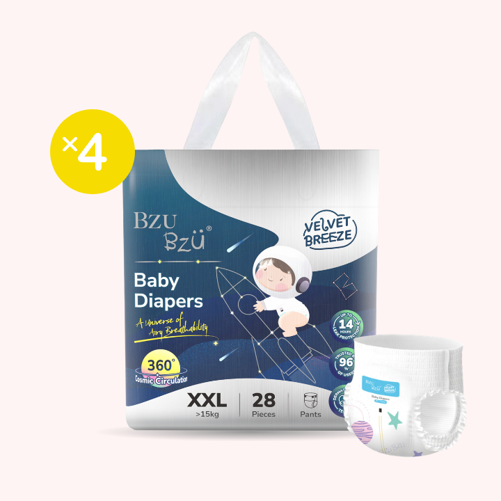 VelvetBreeze Baby Diapers - Pants [Carton Deal]