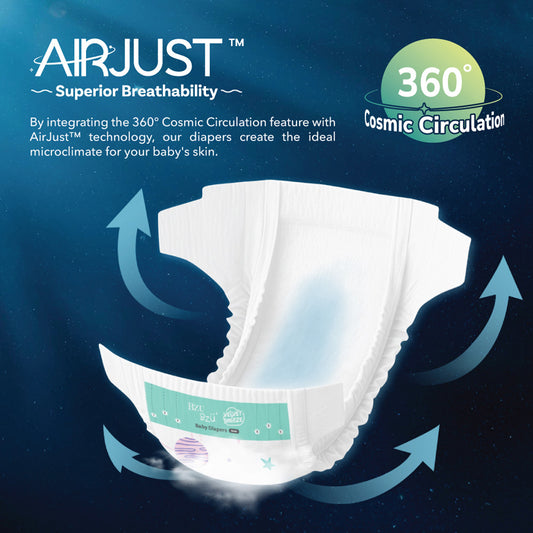 VelvetBreeze Baby Diapers - Tape