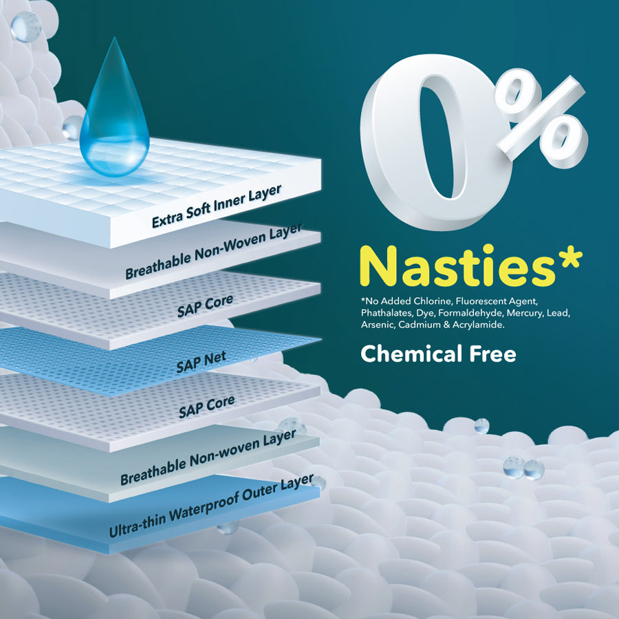 VelvetBreeze Baby Diapers - Tape