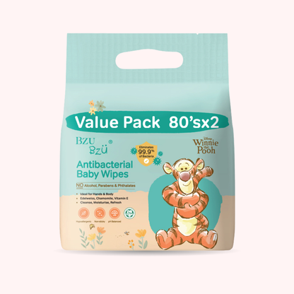 WTP [Value Pack] Antibacterial Baby Wipes 80's