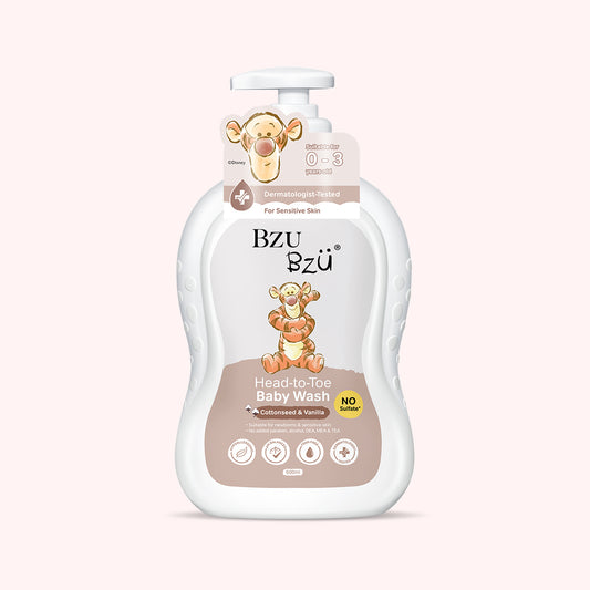 WTP Head-to-Toe Baby Wash (Cottonseed & Vanilla) 600ml