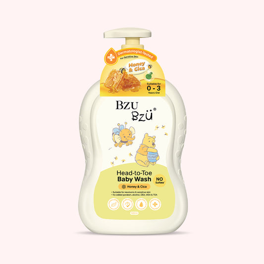 WTP Head-to-Toe Baby Wash (Honey & Cica) 600ml