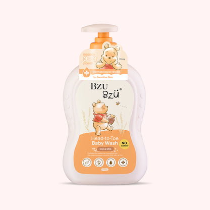 WTP Head-to-Toe Baby Wash (Oat & Milk) 600ml