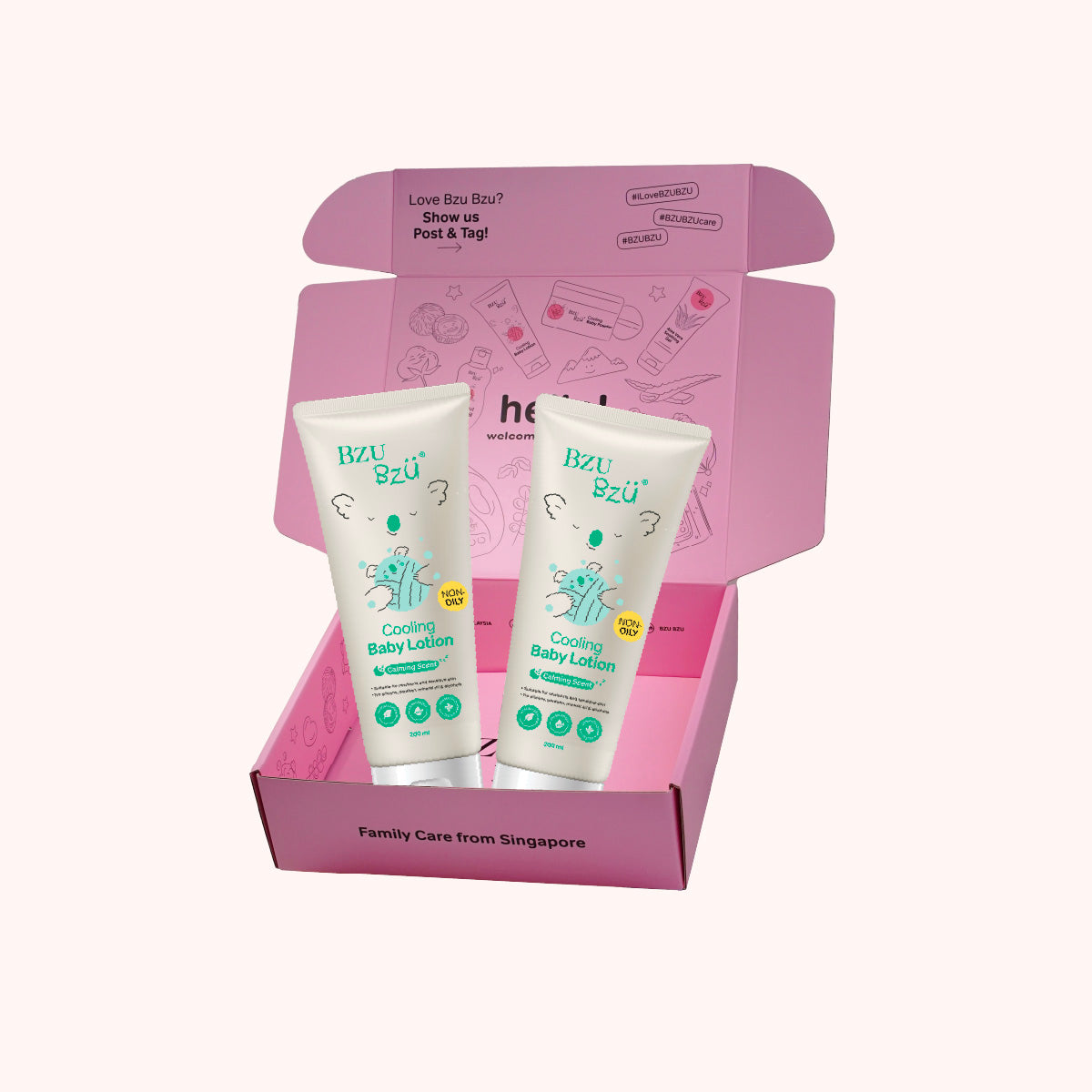 BZU BZU Cooling Baby Lotion DUO Bundle Gift Box