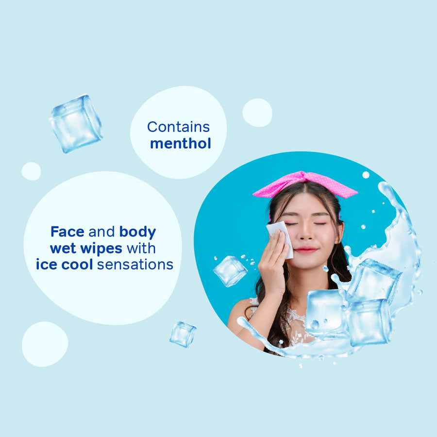 ICY Cooling Wet Wipes 10s