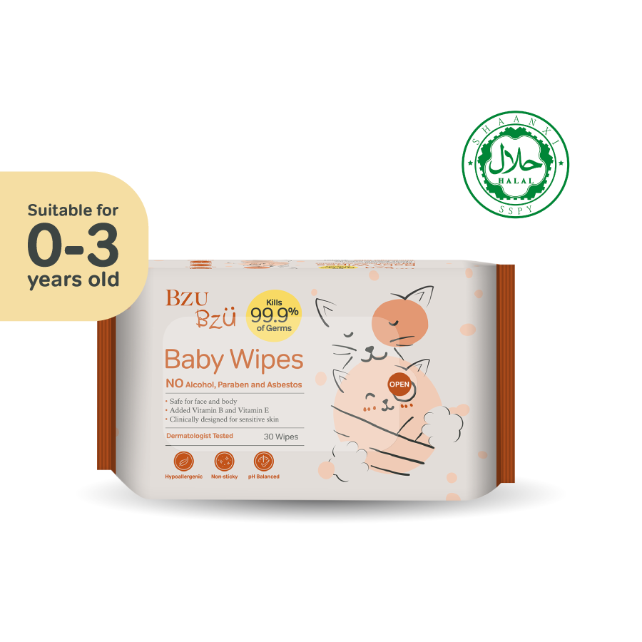 Antibacterial Baby Wipes (30 Pcs)